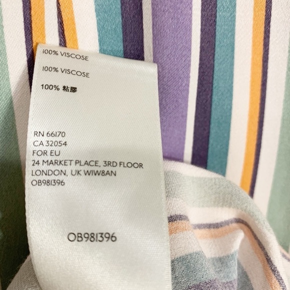 Anthropologie Maeve Freya Striped Midi Skirt Size 6 - Picture 9 of 10